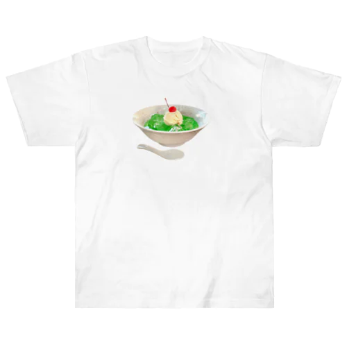 クリームソーダのデカ盛り Heavyweight T-Shirt