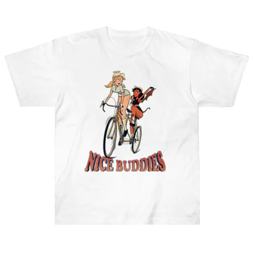 "NICE BUDDIES" ヘビーウェイトTシャツ