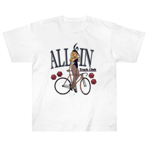 "ALL IN -Track Club-" Heavyweight T-Shirt