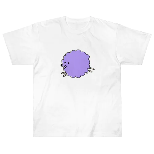 Inuuu - fluffy dog ヘビーウェイトTシャツ