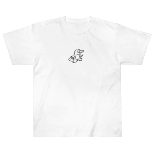 ワニ（黒） Heavyweight T-Shirt