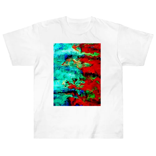 闘いの刻～火の鳥VS昇り龍 Heavyweight T-Shirt