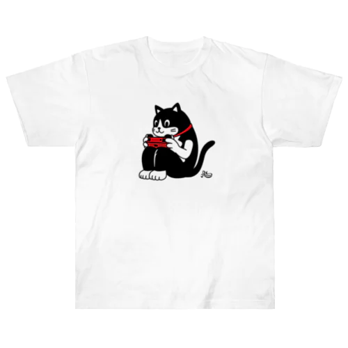 猫背ゲーマー Heavyweight T-Shirt