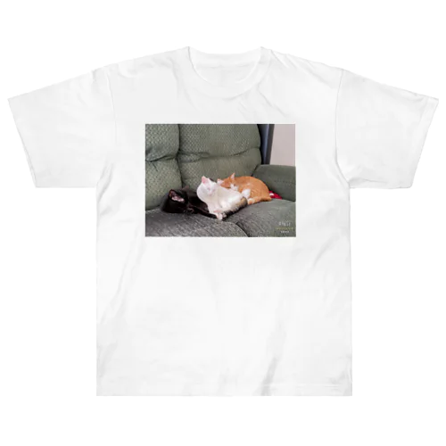 ウチの猫達 Heavyweight T-Shirt