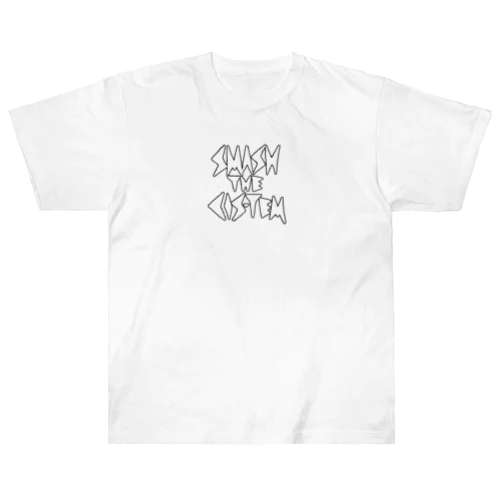 SMASH THE CIS-TEM 白 Heavyweight T-Shirt