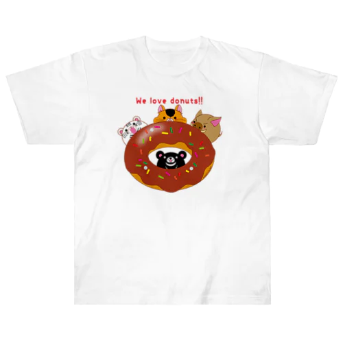 We love donuts!!  ヘビーウェイトTシャツ