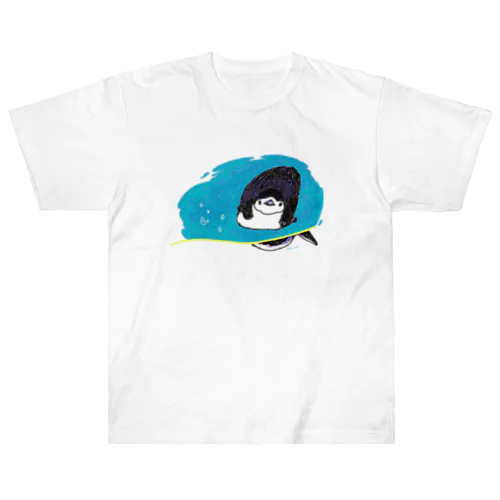 ペンギンの水槽 Heavyweight T-Shirt