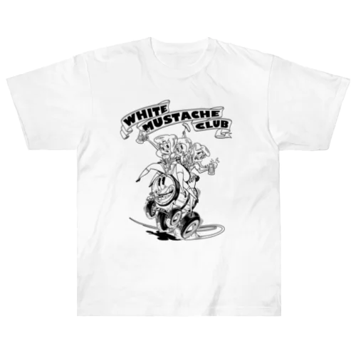 "WHITE MUSTACHE CLUB"(タイトルなし)) ヘビーウェイトTシャツ