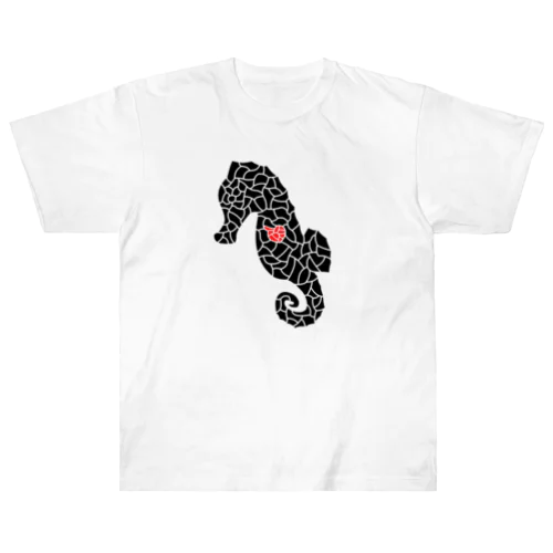 『tiles』Sea horse Heavyweight T-Shirt