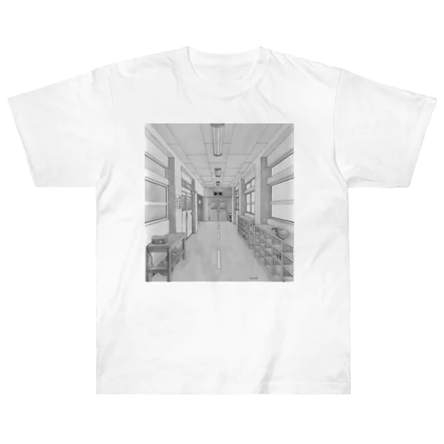 小学校の廊下 Heavyweight T-Shirt
