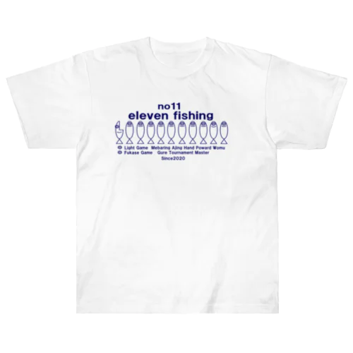 elevenfishing（ネイビーロゴ）GOAT Tシャツ Heavyweight T-Shirt