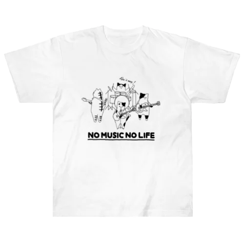 ねこバンド Heavyweight T-Shirt