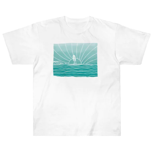 seasidecommune ホワイト ヘビーウェイトTシャツ