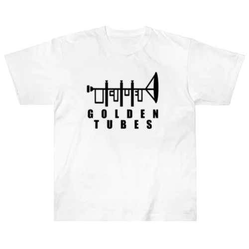 GOLDEN TUBES -black- ヘビーウェイトTシャツ