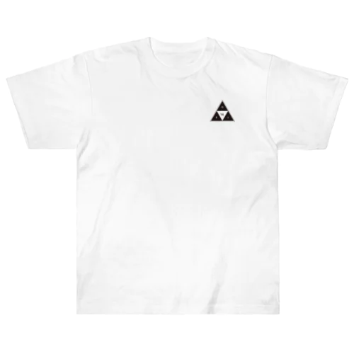 °Noel_三角ﾛｺﾞのﾛﾝT(ホワイト) Heavyweight T-Shirt