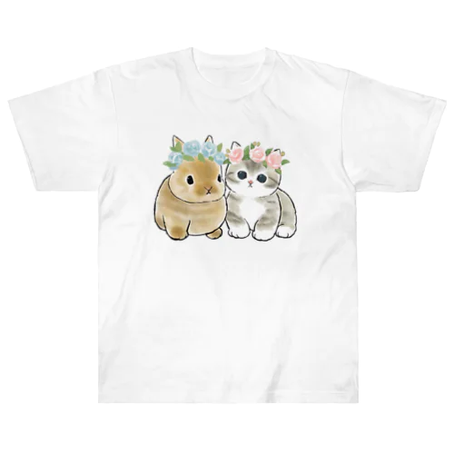 うさにゃん Heavyweight T-Shirt