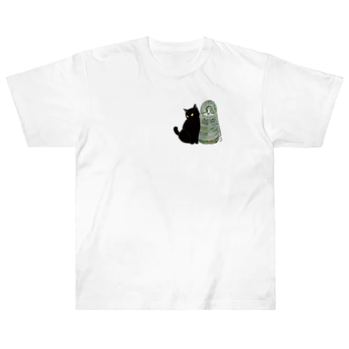 猫銅鐸 Heavyweight T-Shirt