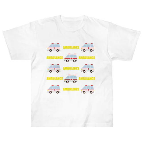 救急車 ヘビーウェイトTシャツ