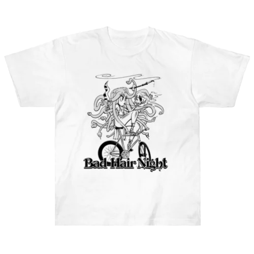 “Bad Hair Night” ヘビーウェイトTシャツ