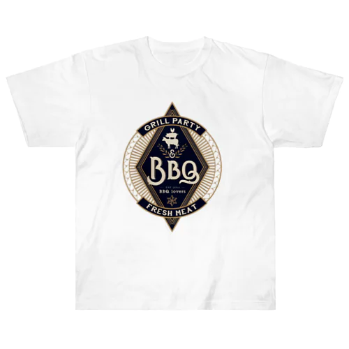 BBQ　グリルパーティー ヘビーウェイトTシャツ