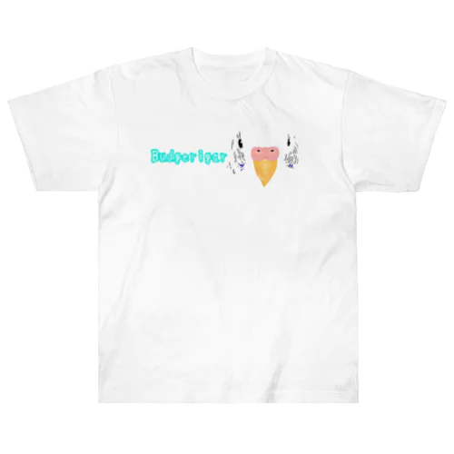 Budgerigar～セキセイインコ～ ヘビーウェイトTシャツ