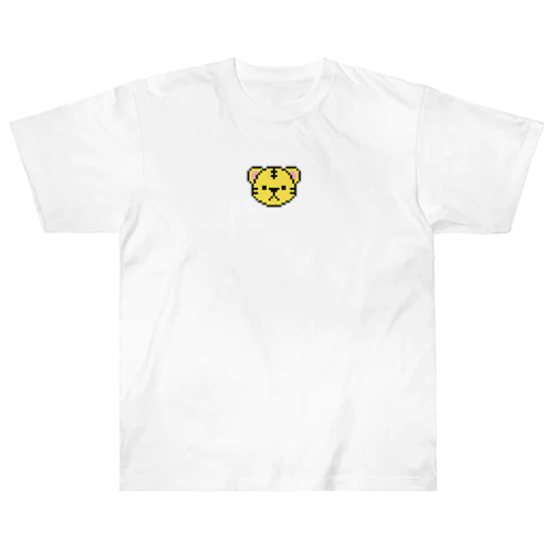 トラ　ドット絵 Heavyweight T-Shirt