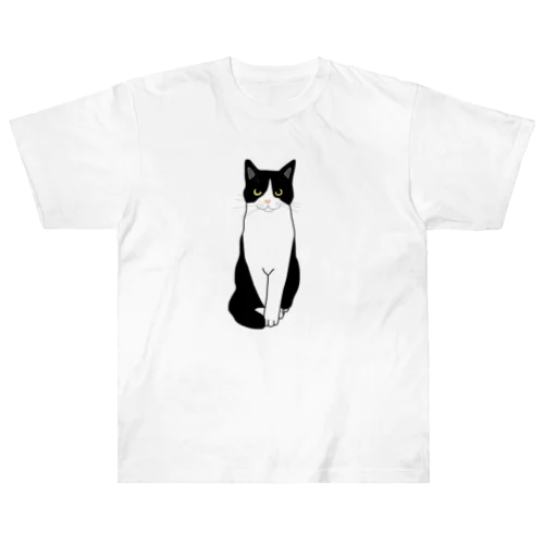 お利口さんのハチワレちゃん Heavyweight T-Shirt