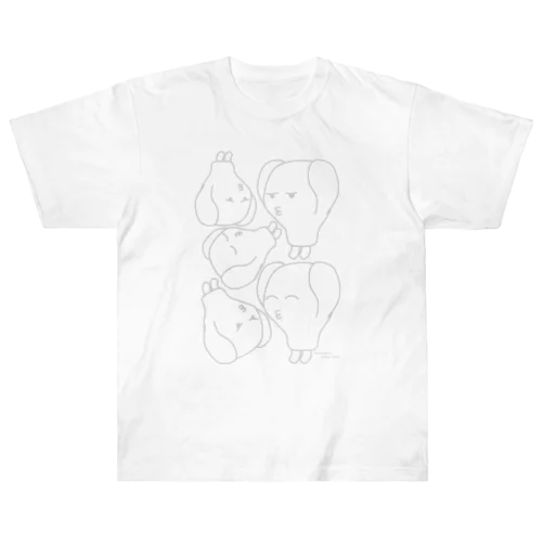 いろんなタイプのコマリマ Heavyweight T-Shirt