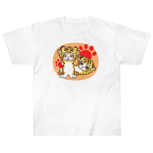 とらニャーちゃん ヘビーウェイトTシャツ