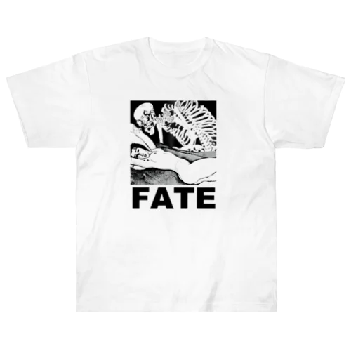 FATE（宿命）（黒文字） ヘビーウェイトTシャツ