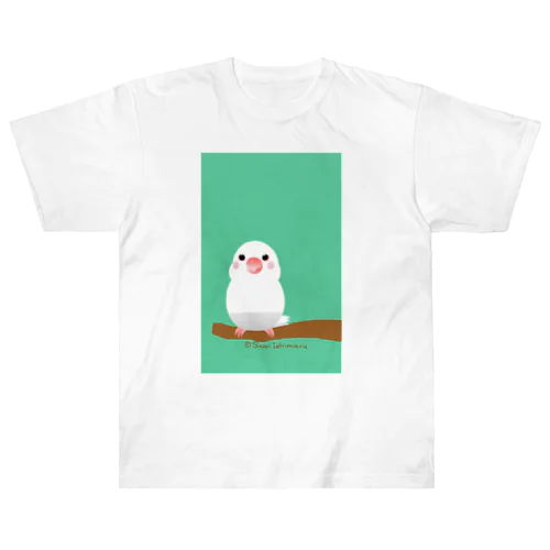 ポチャ白文鳥ちゃん Heavyweight T-Shirt