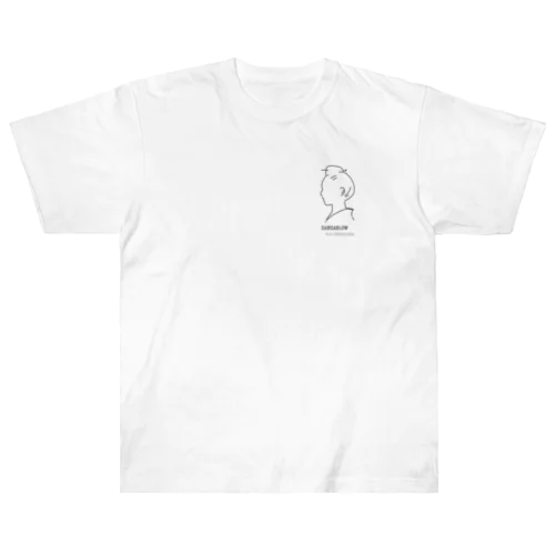 笠の下の女性 Heavyweight T-Shirt