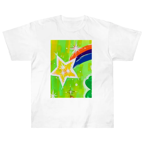 流れ星　(グリーン) ヘビーウェイトTシャツ