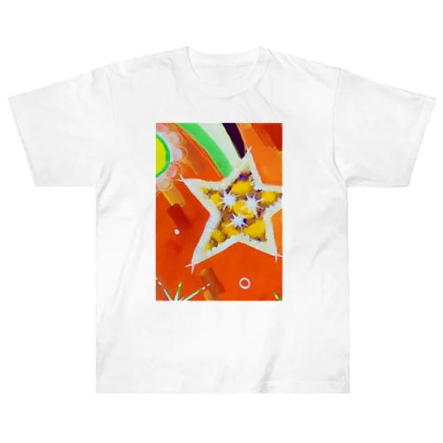 流れ星　(オレンジ) ヘビーウェイトTシャツ