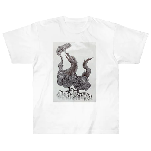 雲を生む竜 Heavyweight T-Shirt