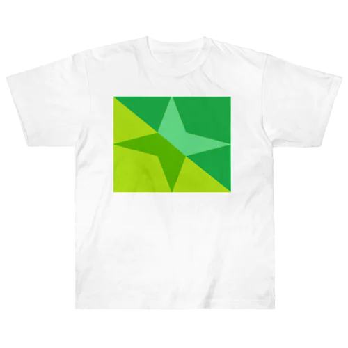 手裏剣（緑）ｋ Heavyweight T-Shirt