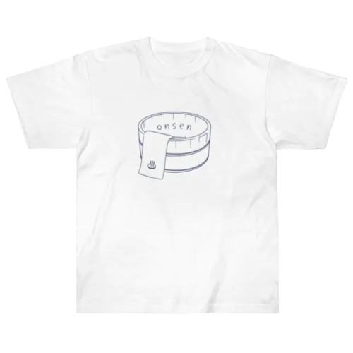 onsen（ブルー） Heavyweight T-Shirt