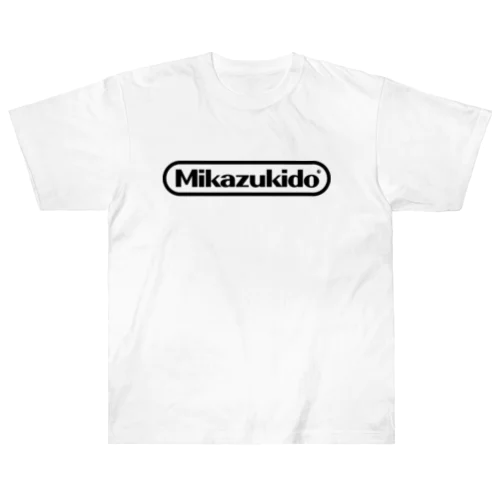 mikazukidoキャップ黒ロゴ ヘビーウェイトTシャツ