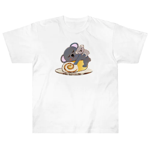 コアラのロールケーキ ヘビーウェイトTシャツ