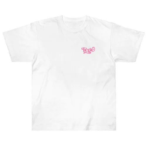 Tege-T_pink ヘビーウェイトTシャツ