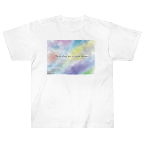 Every cloud has a silver lining. Heavyweight T-Shirt