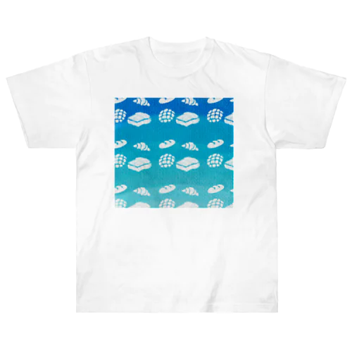 青空とパンの雲　キャンバスver. Heavyweight T-Shirt