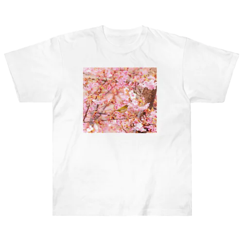 めじろとさくら（その１） Heavyweight T-Shirt