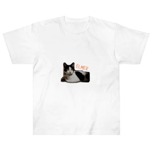 猫と栗 ヘビーウェイトTシャツ