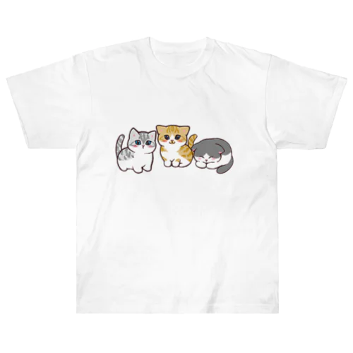 のんびりにゃんず ヘビーウェイトTシャツ