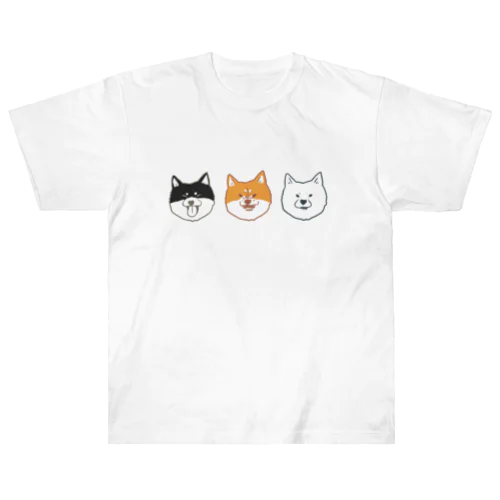 3色柴ちゃん ヘビーウェイトTシャツ