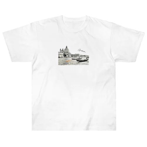 2.ゴンドラと競争　モモの気ままな世界旅 Heavyweight T-Shirt