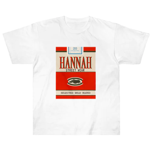 HANNAH  street wear "CIGARETTES“ ヘビーウェイトTシャツ