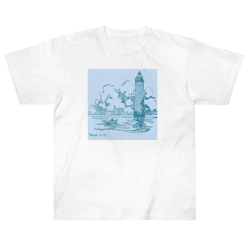 真夏の海の旅 Heavyweight T-Shirt