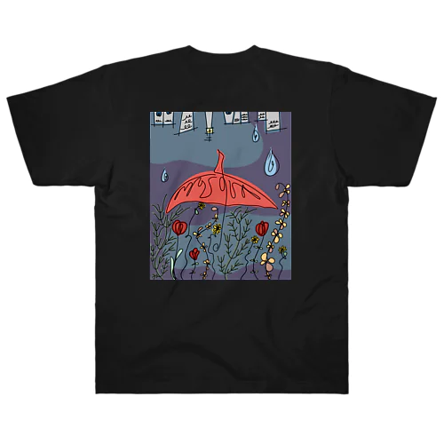 【noix】夜の雨 ヘビーウェイトTシャツ